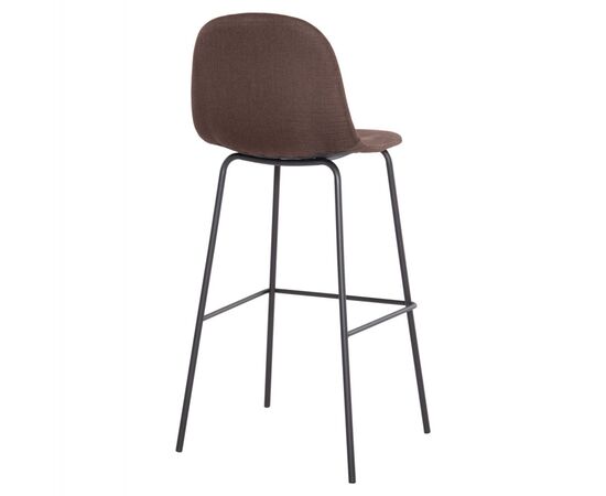 ΣΚΑΜΠΟ ΜΠΑΡ VINCENT HM8579.23 ΚΑΦΕ ΥΦΑΣΜΑ-ΜΑΥΡΟΣ ΜΕΤΑΛΛΙΚΟΣ ΣΚΕΛΕΤΟΣ 47x46x104Υεκ. - ΣΚΑΜΠΟ ΜΠΑΡ στο Milonadakis.gr