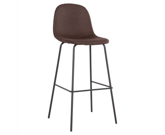ΣΚΑΜΠΟ ΜΠΑΡ VINCENT HM8579.23 ΚΑΦΕ ΥΦΑΣΜΑ-ΜΑΥΡΟΣ ΜΕΤΑΛΛΙΚΟΣ ΣΚΕΛΕΤΟΣ 47x46x104Υεκ. - ΣΚΑΜΠΟ ΜΠΑΡ στο Milonadakis.gr