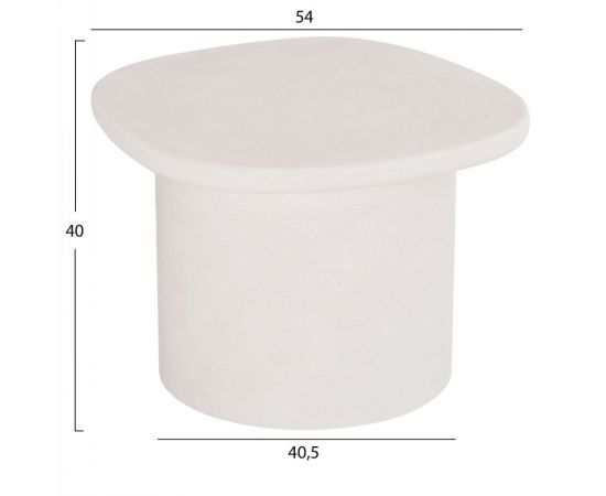 ΤΡΑΠΕΖΙ ΣΑΛΟΝΙΟΥ ΟΒΑΛ ΣΕΙΡΑ SANTORINI HM18054 MDF ΣΕ ΥΠΟΛΕΥΚΟ ΧΡΩΜΑ 54x54,5x40Υεκ - ΤΡΑΠΕΖΑΚΙΑ ΣΑΛΟΝΙΟΥ στο Milonadakis.gr