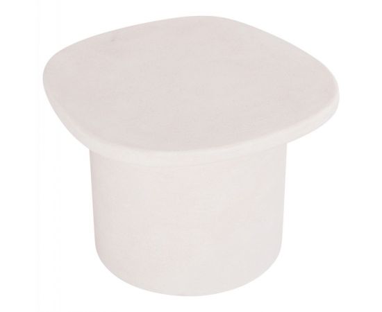 ΤΡΑΠΕΖΙ ΣΑΛΟΝΙΟΥ ΟΒΑΛ ΣΕΙΡΑ SANTORINI HM18054 MDF ΣΕ ΥΠΟΛΕΥΚΟ ΧΡΩΜΑ 54x54,5x40Υεκ - ΤΡΑΠΕΖΑΚΙΑ ΣΑΛΟΝΙΟΥ στο Milonadakis.gr