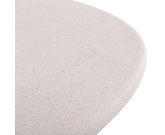ΤΡΑΠΕΖΙ ΣΑΛΟΝΙΟΥ ΟΒΑΛ ΣΕΙΡΑ SANTORINI HM18054 MDF ΣΕ ΥΠΟΛΕΥΚΟ ΧΡΩΜΑ 54x54,5x40Υεκ - ΤΡΑΠΕΖΑΚΙΑ ΣΑΛΟΝΙΟΥ στο Milonadakis.gr