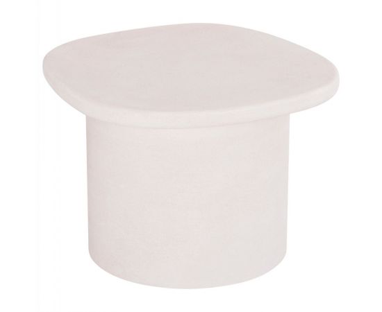 ΤΡΑΠΕΖΙ ΣΑΛΟΝΙΟΥ ΟΒΑΛ ΣΕΙΡΑ SANTORINI HM18054 MDF ΣΕ ΥΠΟΛΕΥΚΟ ΧΡΩΜΑ 54x54,5x40Υεκ - ΤΡΑΠΕΖΑΚΙΑ ΣΑΛΟΝΙΟΥ στο Milonadakis.gr