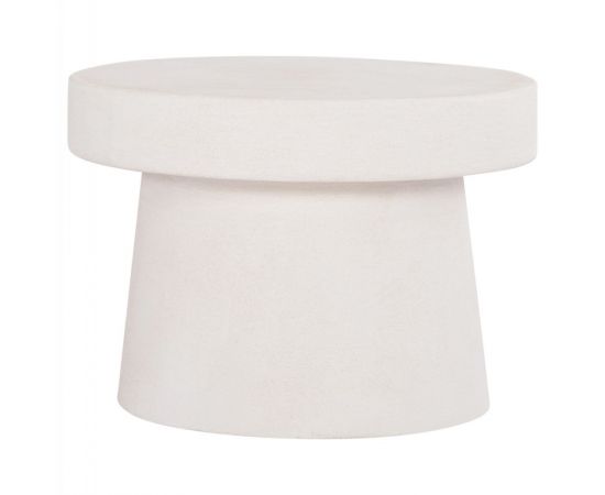 ΤΡΑΠΕΖΙ ΣΑΛΟΝΙΟΥ ΣΤΡΟΓΓΥΛΟ ΣΕΙΡΑ SANTORINI HM18051 MDF ΣΕ ΥΠΟΛΕΥΚΟ ΧΡΩΜΑ Φ60x42,5Υεκ. - ΤΡΑΠΕΖΑΚΙΑ ΣΑΛΟΝΙΟΥ στο Milonadakis.gr