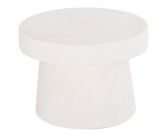 ΤΡΑΠΕΖΙ ΣΑΛΟΝΙΟΥ ΣΤΡΟΓΓΥΛΟ ΣΕΙΡΑ SANTORINI HM18051 MDF ΣΕ ΥΠΟΛΕΥΚΟ ΧΡΩΜΑ Φ60x42,5Υεκ. - ΤΡΑΠΕΖΑΚΙΑ ΣΑΛΟΝΙΟΥ στο Milonadakis.gr