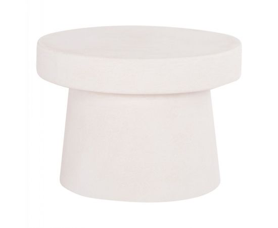 ΤΡΑΠΕΖΙ ΣΑΛΟΝΙΟΥ ΣΤΡΟΓΓΥΛΟ ΣΕΙΡΑ SANTORINI HM18051 MDF ΣΕ ΥΠΟΛΕΥΚΟ ΧΡΩΜΑ Φ60x42,5Υεκ. - ΤΡΑΠΕΖΑΚΙΑ ΣΑΛΟΝΙΟΥ στο Milonadakis.gr
