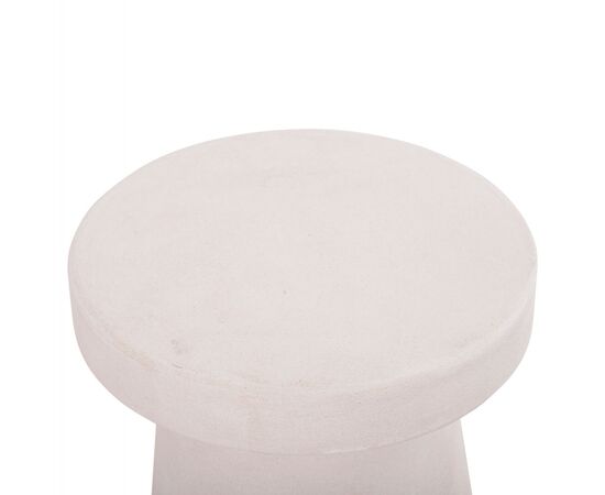 ΤΡΑΠΕΖΙ ΣΑΛΟΝΙΟΥ ΣΤΡΟΓΓΥΛΟ ΣΕΙΡΑ SANTORINI HM18052 MDF ΣΕ ΥΠΟΛΕΥΚΟ ΧΡΩΜΑ Φ48x49Υεκ. - ΤΡΑΠΕΖΑΚΙΑ ΣΑΛΟΝΙΟΥ στο Milonadakis.gr