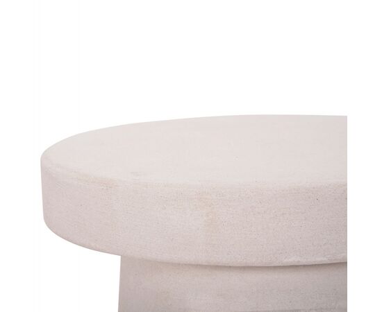 ΤΡΑΠΕΖΙ ΣΑΛΟΝΙΟΥ ΣΤΡΟΓΓΥΛΟ ΣΕΙΡΑ SANTORINI HM18052 MDF ΣΕ ΥΠΟΛΕΥΚΟ ΧΡΩΜΑ Φ48x49Υεκ. - ΤΡΑΠΕΖΑΚΙΑ ΣΑΛΟΝΙΟΥ στο Milonadakis.gr