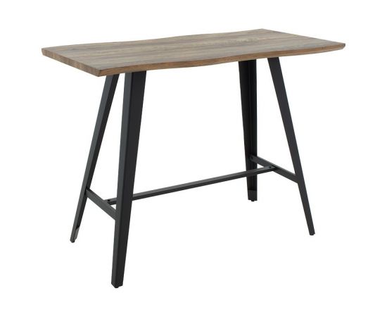 Tραπέζι μπαρ Fortitude pakoworld MDF καρυδί - πόδι μαύρο 140x70x103.5εκ - ΤΡΑΠΕΖΙΑ ΚΟΥΖΙΝΑΣ στο Milonadakis.gr
