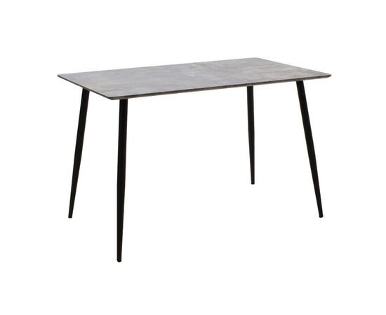 Τραπέζι Cuba pakoworld MDF γκρι cement-μαύρο 120x80x76εκ - ΤΡΑΠΕΖΙΑ ΚΟΥΖΙΝΑΣ στο Milonadakis.gr