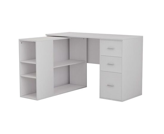 Γραφείο γωνιακό Polina pakoworld λευκό 120x100x75εκ - ΓΡΑΦΕΙΑ στο Milonadakis.gr