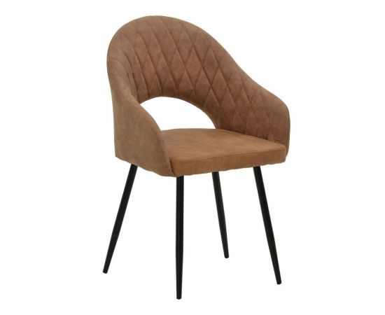 Πολυθρόνα Macie pakoworld ύφασμα καφέ antique-μαύρο 58x50x85εκ - ΚΑΡΕΚΛΕΣ - ΠΟΛΥΘΡΟΝΕΣ ΕΣ. στο Milonadakis.gr