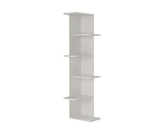 Βιβλιoθήκη γωνιακή Saso pakoworld μελαμίνης λευκό 37x37x141εκ - ΒΙΒΛΙΟΘΗΚΕΣ στο Milonadakis.gr