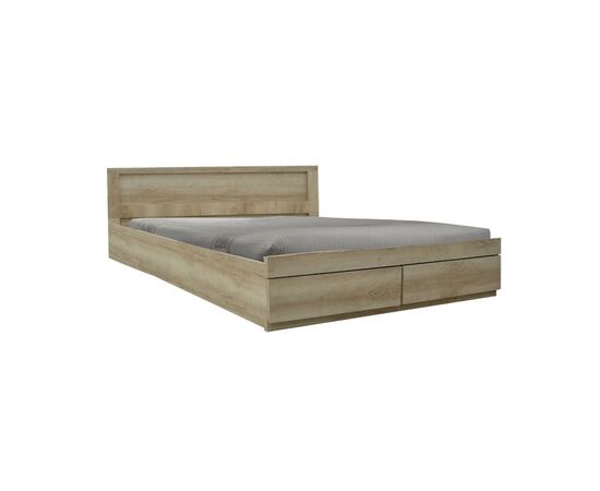 Κρεβάτι διπλό Nalos pakoworld με συρτάρι castillo-oak 140x200εκ - ΚΡΕΒΑΤΙΑ στο Milonadakis.gr