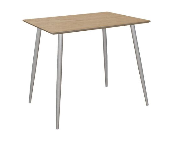 Τραπέζι Cuba pakoworld MDF sonoma-λευκό 70x70x75εκ - ΤΡΑΠΕΖΙΑ ΚΟΥΖΙΝΑΣ στο Milonadakis.gr