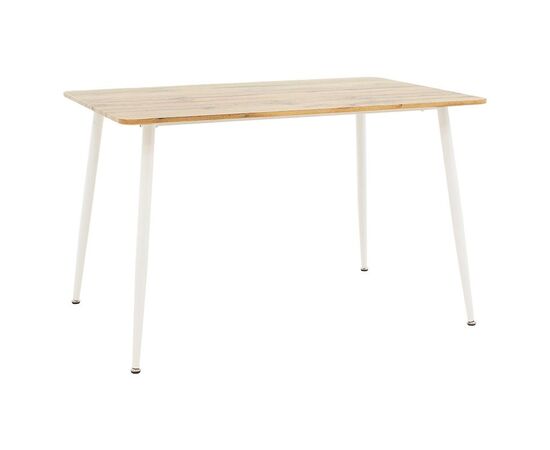 Τραπέζι Cuba pakoworld MDF sonoma-λευκό 120x80x75εκ - ΤΡΑΠΕΖΙΑ ΚΟΥΖΙΝΑΣ στο Milonadakis.gr
