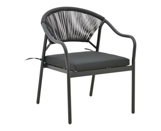 Πολυθρόνα Jerqui pakoworld wicker rattan μαύρο-μεταλλικό μαύρο πόδι-μαύρο μαξιλάρι 60x64x78εκ - ΚΑΡΕΚΛΕΣ - ΠΟΛΥΘΡΟΝΕΣ στο Milonadakis.gr