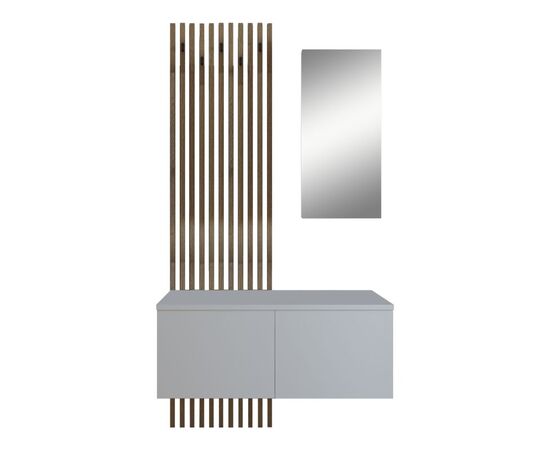 Έπιπλο εισόδου Arika pakoworld λευκό-sonoma 100x37x199.5εκ - ΕΠΙΠΛΑ ΕΙΣΟΔΟΥ στο Milonadakis.gr