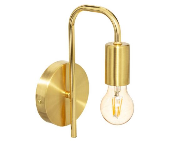 Φωτιστικό τοίχου-απλίκα Zhola pakoworld E27 40W χρυσό 17x12x25εκ - ΑΠΛΙΚΕΣ ΤΟΙΧΟΥ στο Milonadakis.gr
