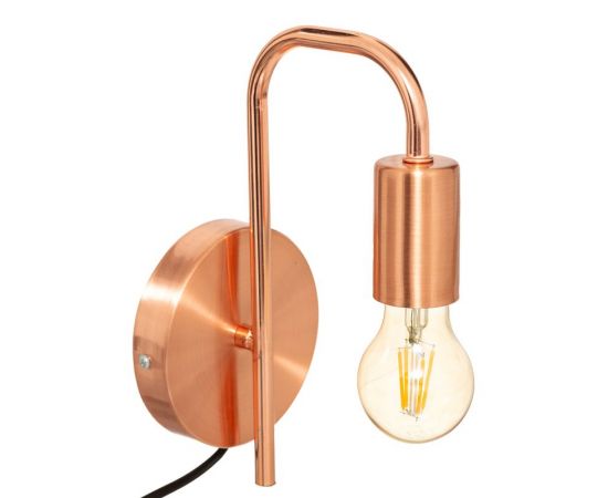 Φωτιστικό τοίχου-απλίκα Zhola pakoworld E27 40W μπρονζέ 17x12x25εκ - ΑΠΛΙΚΕΣ ΤΟΙΧΟΥ στο Milonadakis.gr