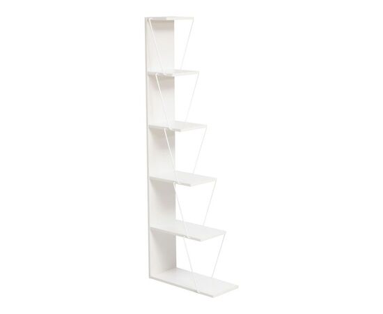 Βιβλιοθήκη mini Tars pakoworld λευκό 50x22x150εκ - ΒΙΒΛΙΟΘΗΚΕΣ στο Milonadakis.gr