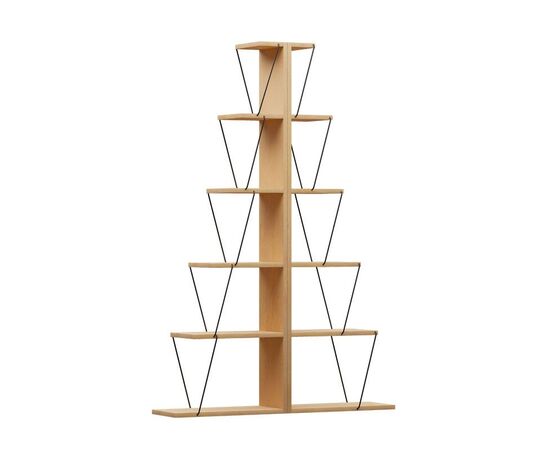 Βιβλιοθήκη mini Tars pakoworld sonoma-μαύρο 130x22x146εκ - ΒΙΒΛΙΟΘΗΚΕΣ στο Milonadakis.gr
