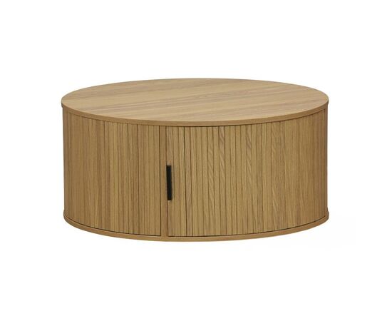Τραπέζι σαλονιού Scandi pakoworld MDF φυσικό Φ80x35.5εκ - ΤΡΑΠΕΖΑΚΙΑ ΣΑΛΟΝΙΟΥ στο Milonadakis.gr