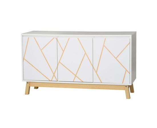 Μπουφές Aria pakoworld λευκό-φυσικό 120x35x67 εκ - ΜΠΟΥΦΕΔΕΣ-ΚΟΝΣΟΛΕΣ στο Milonadakis.gr