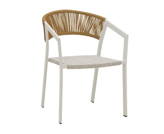 Πολυθρόνα κήπου Glisten pakoworld rattan μπεζ-λευκό 57x60x78εκ - ΚΑΡΕΚΛΕΣ - ΠΟΛΥΘΡΟΝΕΣ στο Milonadakis.gr