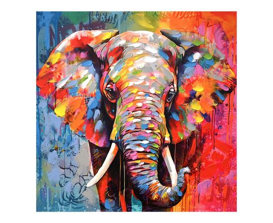 Πίνακας σε καμβά Elephant Inart 80x3x80εκ - ΠΙΝΑΚΕΣ στο Milonadakis.gr