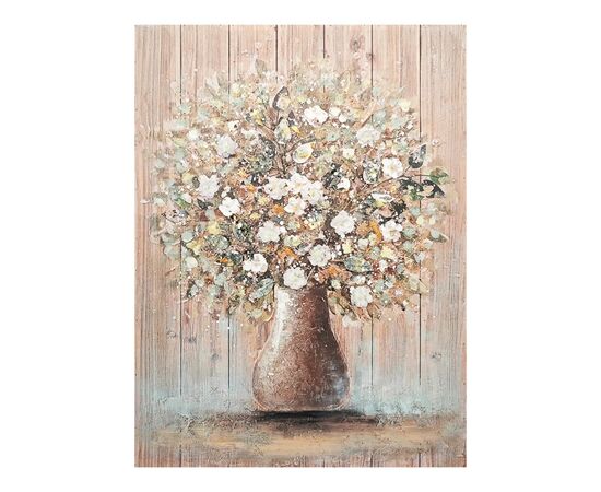 Πίνακας σε καμβά Flowerpot I Inart 70x3x100εκ - ΠΙΝΑΚΕΣ στο Milonadakis.gr