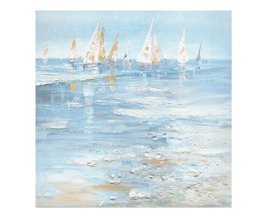 Πίνακας σε καμβά Watery I Inart 100x3x100εκ - ΠΙΝΑΚΕΣ στο Milonadakis.gr