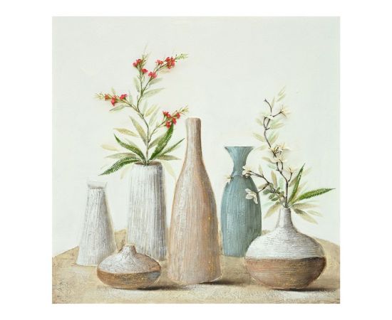 Πίνακας σε καμβά Vase Inart 100x3x100εκ - ΠΙΝΑΚΕΣ στο Milonadakis.gr