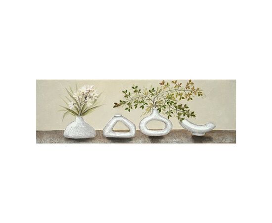 Πίνακας σε καμβά 3D Vase II Inart 150x3x50εκ - ΠΙΝΑΚΕΣ στο Milonadakis.gr