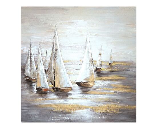 Πίνακας σε καμβά Sailer I Inart 100x3x100εκ - ΠΙΝΑΚΕΣ στο Milonadakis.gr