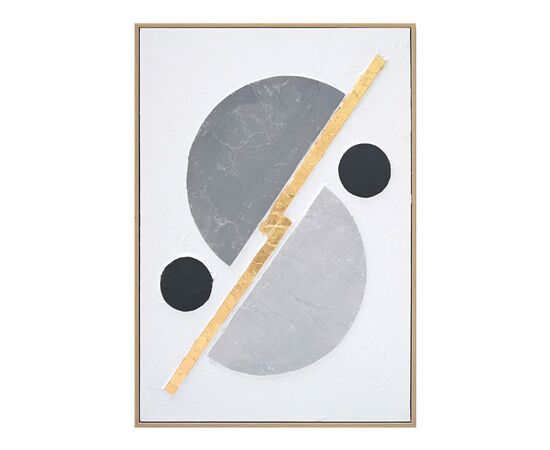 Πίνακας σε καμβά Geometric Inart 52x4.5x72εκ - ΠΙΝΑΚΕΣ στο Milonadakis.gr