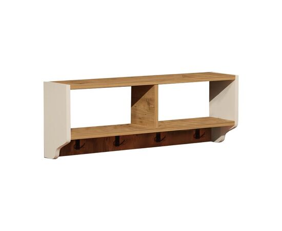 Κρεμάστρα τοίχου Gyrzi pakoworld oak-λευκό μελαμίνης 84x18x30εκ - ΚΑΛΟΓΕΡΟΙ - ΚΡΕΜΑΣΤΡΕΣ στο Milonadakis.gr
