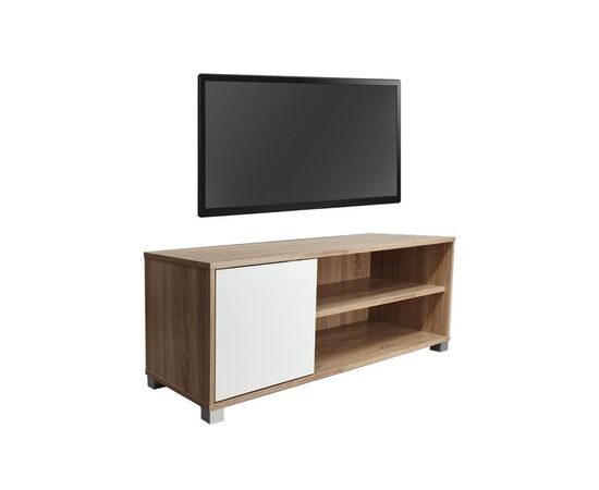 Έπιπλο τηλεόρασης Ellon pakoworld μελαμίνης sonoma-λευκό 120x40x41εκ. - ΕΠΙΠΛΑ ΤΗΛΕΟΡΑΣΗΣ στο Milonadakis.gr
