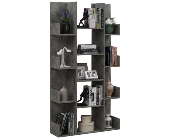 Βιβλιοθήκη Charles pakoworld μελαμίνης γκρι oak 90x31x182.5εκ - ΒΙΒΛΙΟΘΗΚΕΣ στο Milonadakis.gr