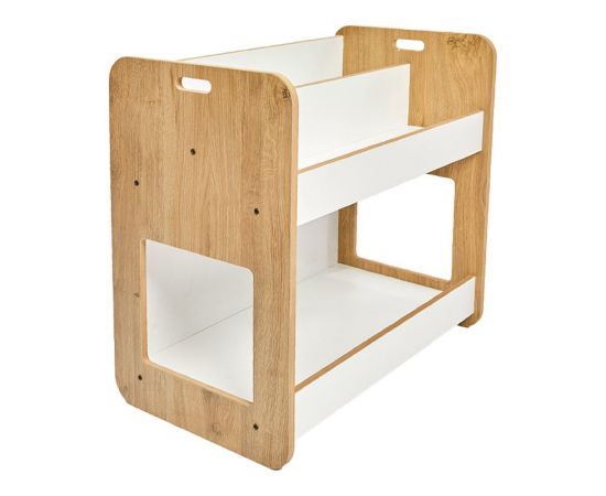 Ραφιέρα Dovere pakoworld φυσικό-λευκό mdf 56x34x55εκ - ΡΑΦΙΑ ΤΟΙΧΟΥ στο Milonadakis.gr