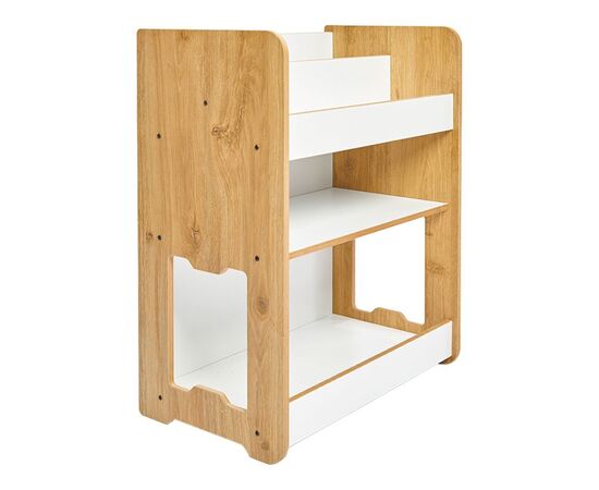 Ραφιέρα Seagull pakoworld φυσικό-λευκό mdf 57x34x70εκ - ΟΡΓΑΝΩΣΗ ΣΠΙΤΙΟΥ στο Milonadakis.gr