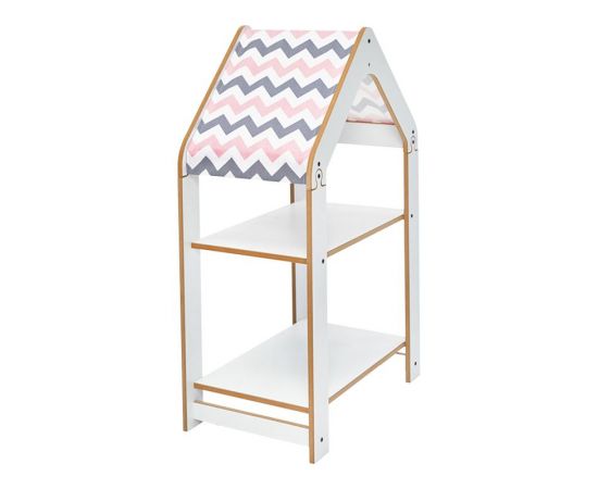 Ραφιέρα Montessori Zoilen pakoworld λευκό-ροζ mdf 50x30x80εκ - ΟΡΓΑΝΩΣΗ ΣΠΙΤΙΟΥ στο Milonadakis.gr