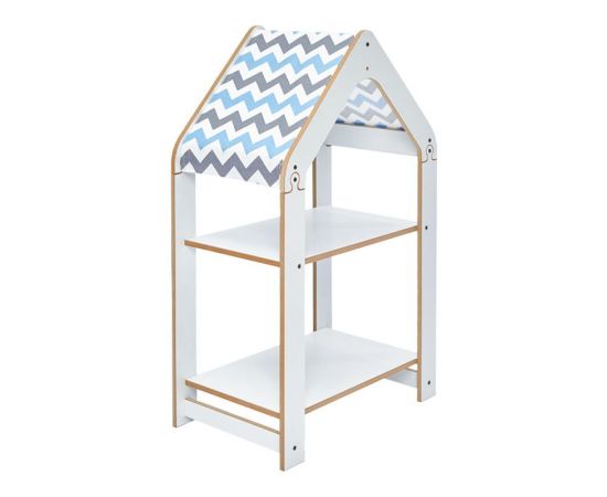 Ραφιέρα Montessori Zoilen pakoworld λευκό-μπλε mdf 50x30x80εκ - ΟΡΓΑΝΩΣΗ ΣΠΙΤΙΟΥ στο Milonadakis.gr