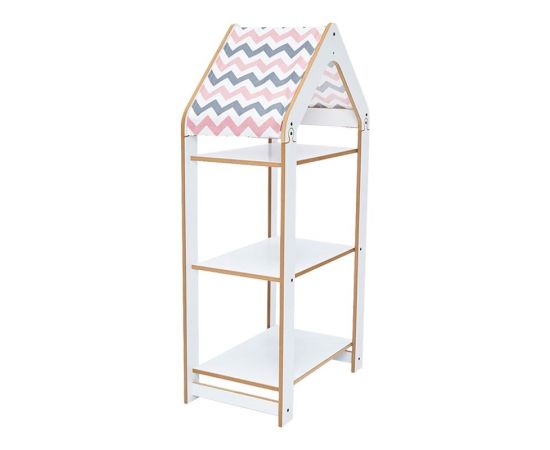 Ραφιέρα Montessori Zoilen I pakoworld λευκό-ροζ mdf 50x30x100εκ - ΟΡΓΑΝΩΣΗ ΣΠΙΤΙΟΥ στο Milonadakis.gr