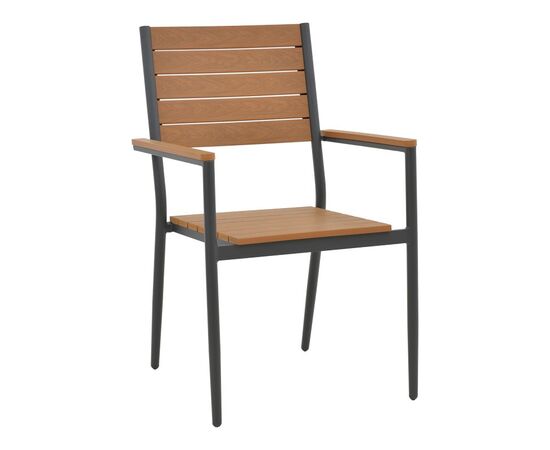 Πολυθρόνα Vitality pakoworld αλουμίνιο ανθρακί- plywood φυσικό 60x56.3x89εκ - ΚΑΡΕΚΛΕΣ - ΠΟΛΥΘΡΟΝΕΣ ΕΣ. στο Milonadakis.gr