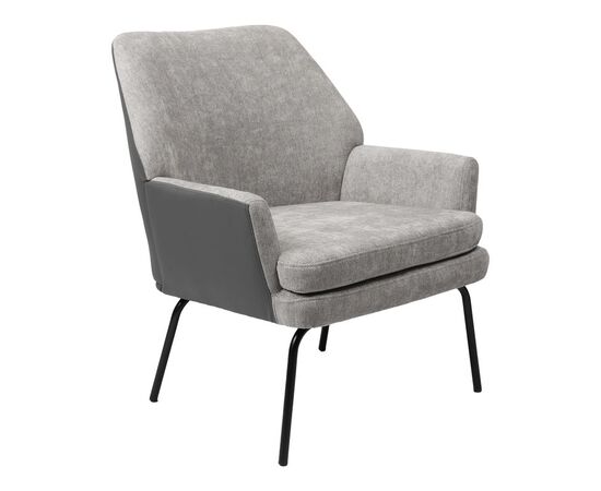 Πολυθρόνα Kieran pakoworld ύφασμα γκρι- πόδι μαύρο 77x69x82.5εκ - ΚΑΡΕΚΛΕΣ - ΠΟΛΥΘΡΟΝΕΣ ΕΣ. στο Milonadakis.gr