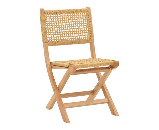Καρέκλα πτυσσομενη Xianju pakoworld ξύλο οξιάς και σχοινί σε φυσική απόχρωση 47x58x85εκ - ΚΑΡΕΚΛΕΣ - ΠΟΛΥΘΡΟΝΕΣ ΕΣ. στο Milonadakis.gr