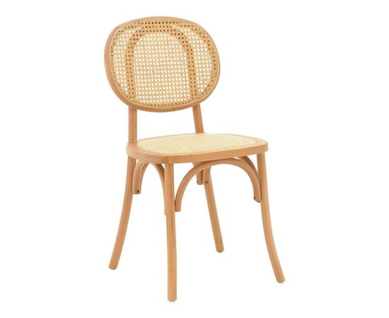 Καρέκλα Zoel pakoworld ξύλο οξιάς και rattan σε φυσική απόχρωση 45x52x82εκ - ΚΑΡΕΚΛΕΣ - ΠΟΛΥΘΡΟΝΕΣ ΕΣ. στο Milonadakis.gr