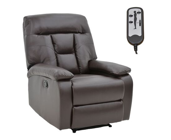 Πολυθρόνα relax με μηχανισμό massage Terpsi pakoworld καφέ PU 80x94x100εκ - ΚΑΡΕΚΛΕΣ - ΠΟΛΥΘΡΟΝΕΣ ΕΣ. στο Milonadakis.gr
