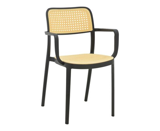 Πολυθρόνα Westley pakoworld pp φυσικό-μαύρο 58x47x81εκ - ΚΑΡΕΚΛΕΣ - ΠΟΛΥΘΡΟΝΕΣ στο Milonadakis.gr