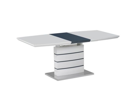 Τραπέζι επεκτεινόμενο Darsile Inart γκρι-ανθρακί mdf 140-180x90x76εκ - ΤΡΑΠΕΖΙΑ ΚΟΥΖΙΝΑΣ στο Milonadakis.gr